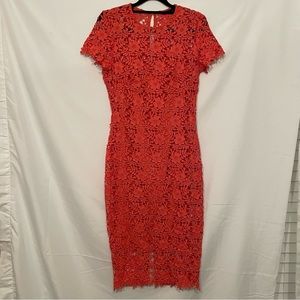 Coral Lace Dress